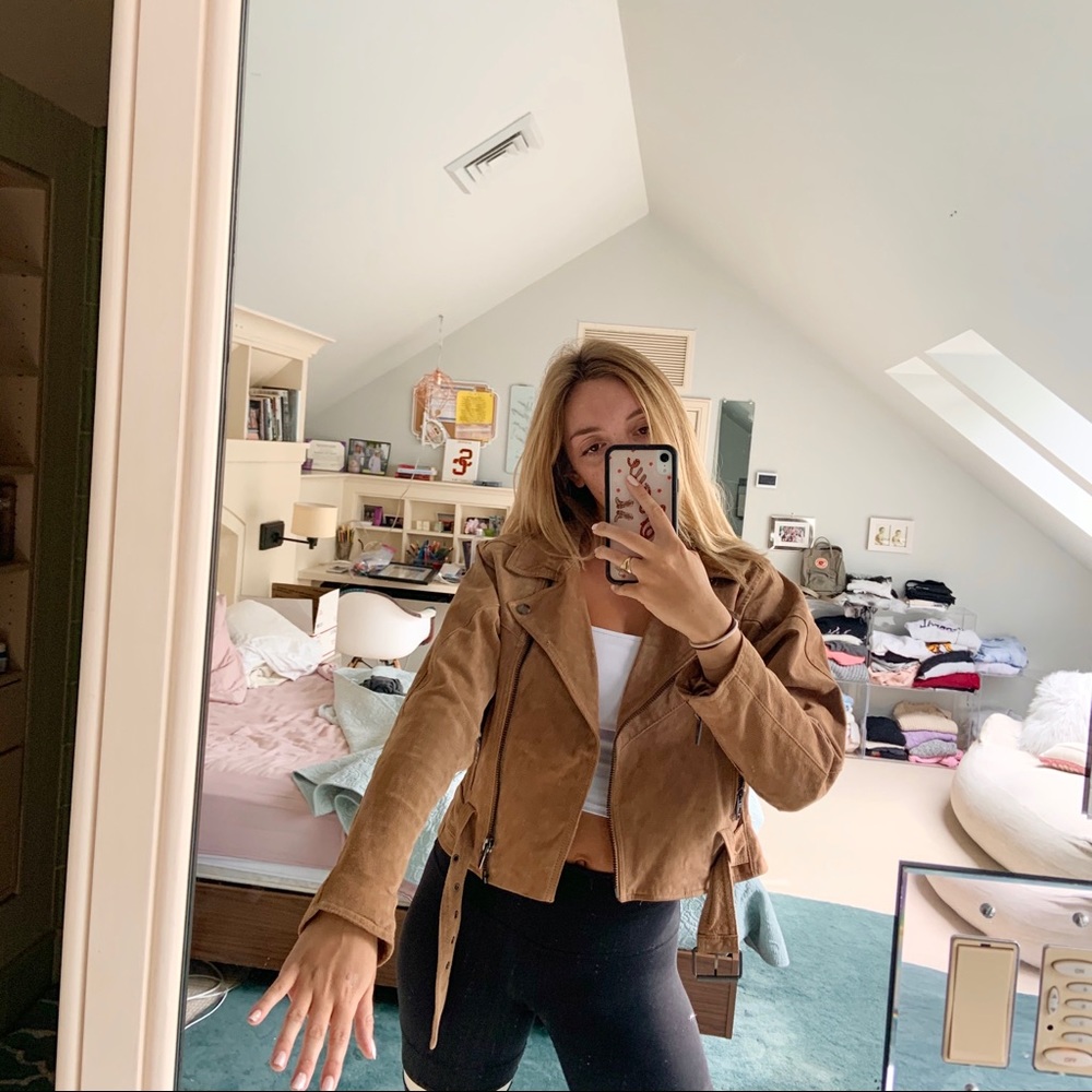 Blank NYC suede moto jacket